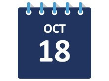 October 18 Calendar Image