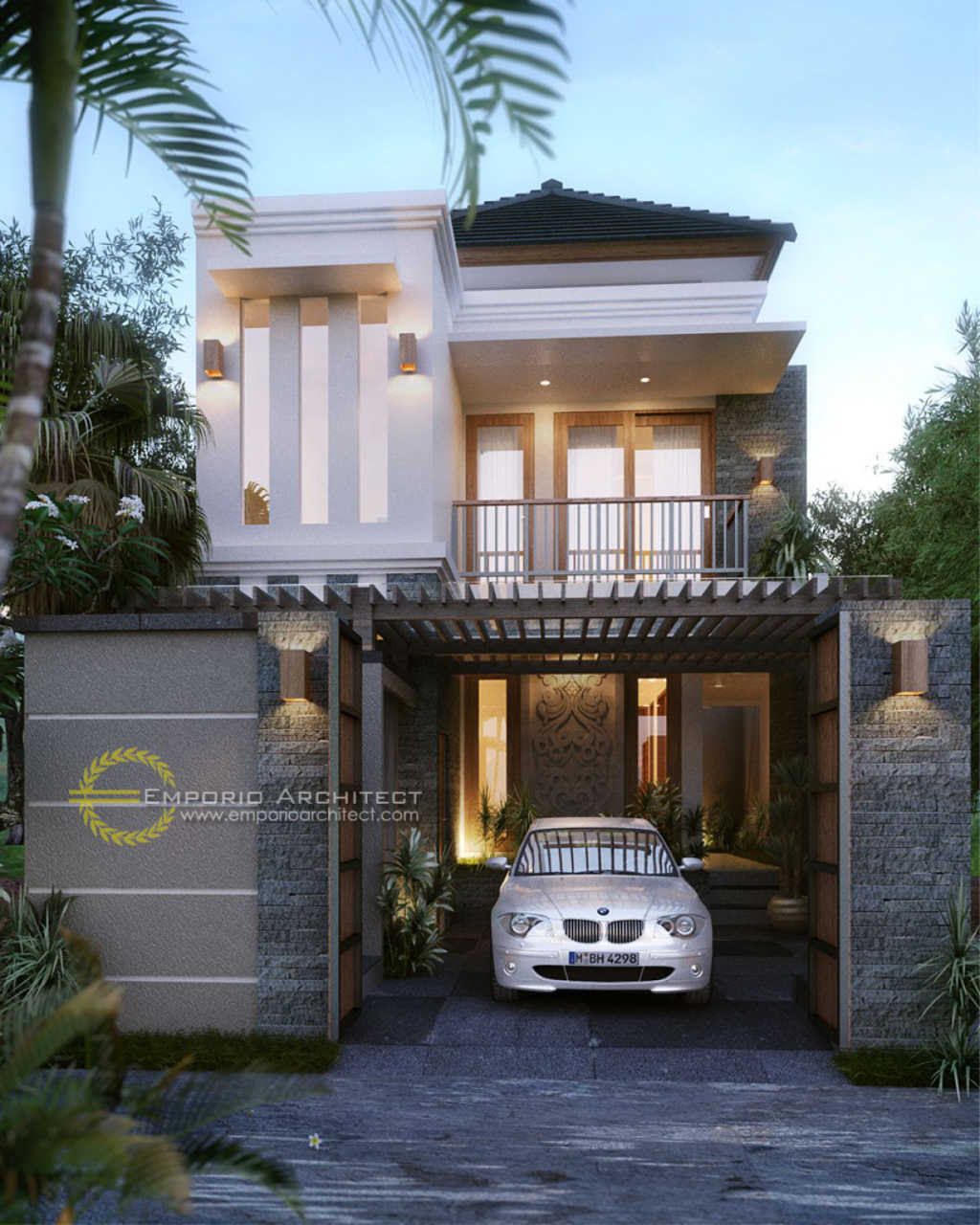 Desain Rumah 2 Lantai Tanpa Balkon Sobat Interior Rumah