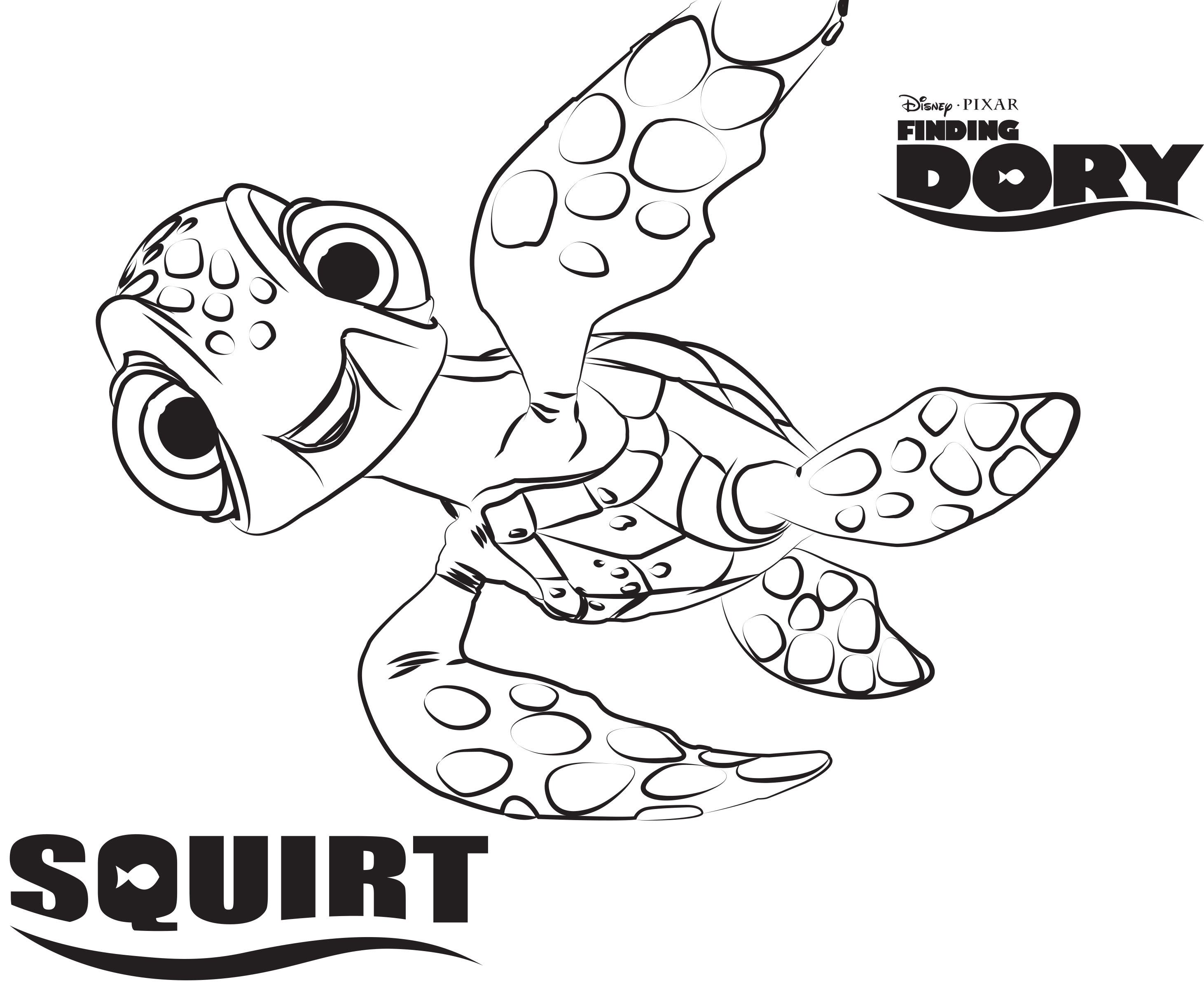 Amazing design dory coloring pages finding nemo coloring pages. Finding Dory Colouring Pages Clip Art Library