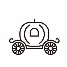 綺麗なイラスト かぼちゃの馬車 シンデレラ 美しい花の画像