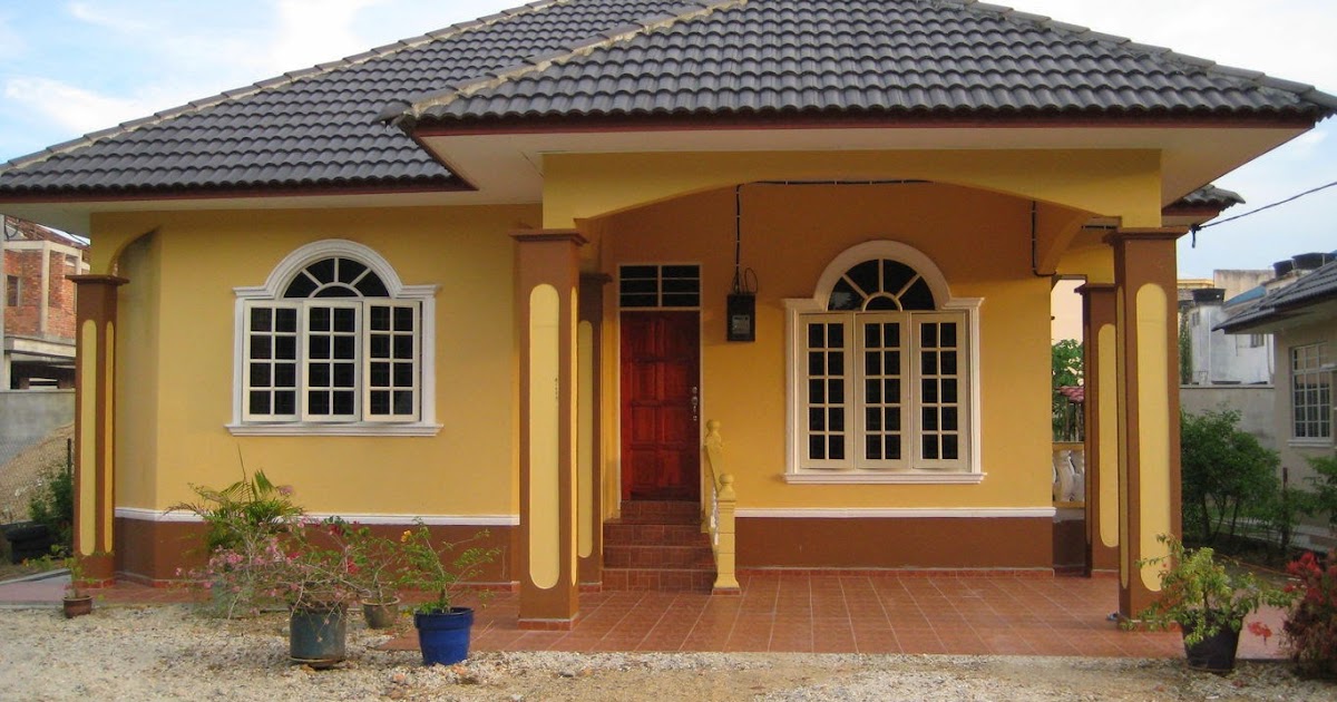Viral 13 Contoh  Warna  Cat  Rumah Desa Paling Dicari 