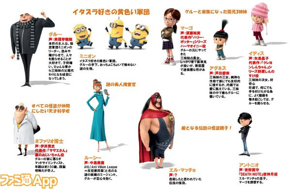 選択した画像 怪盗 グルー ミニオン キャラクター