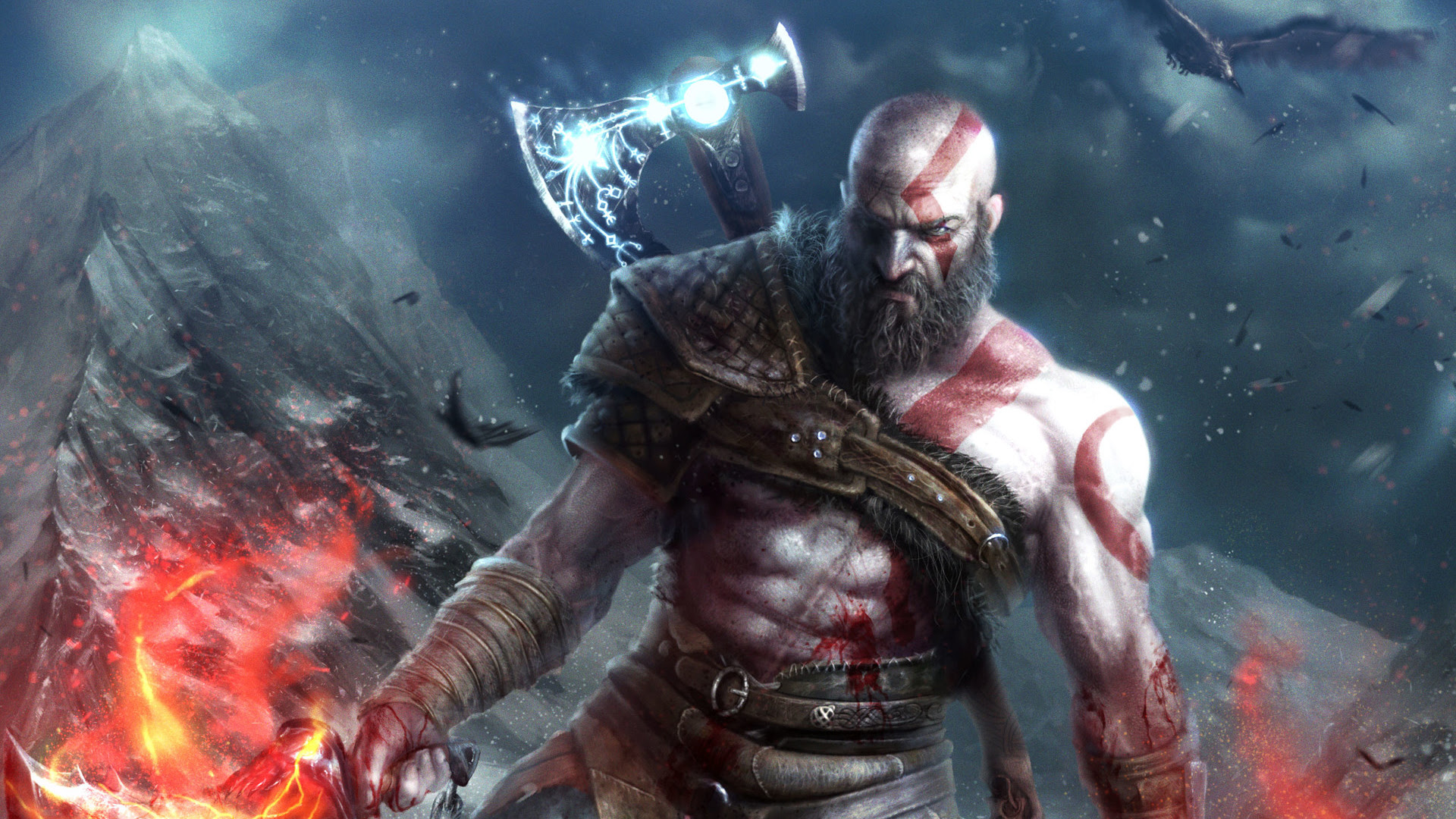 1920x1080 Kratos In God Of War Laptop Full HD 1080P HD 4k Wallpapers, Images, Backgrounds 