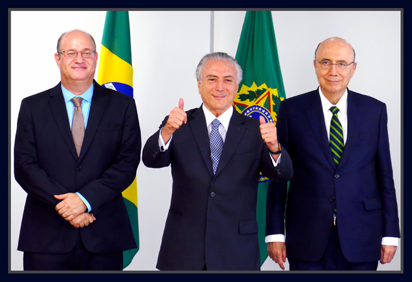 Resultado de imagem para foto de meirelles com michel temer