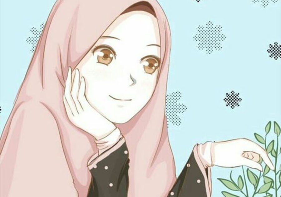 45 Gambar Wanita  Muslimah Cantik Kartun  Serbameme