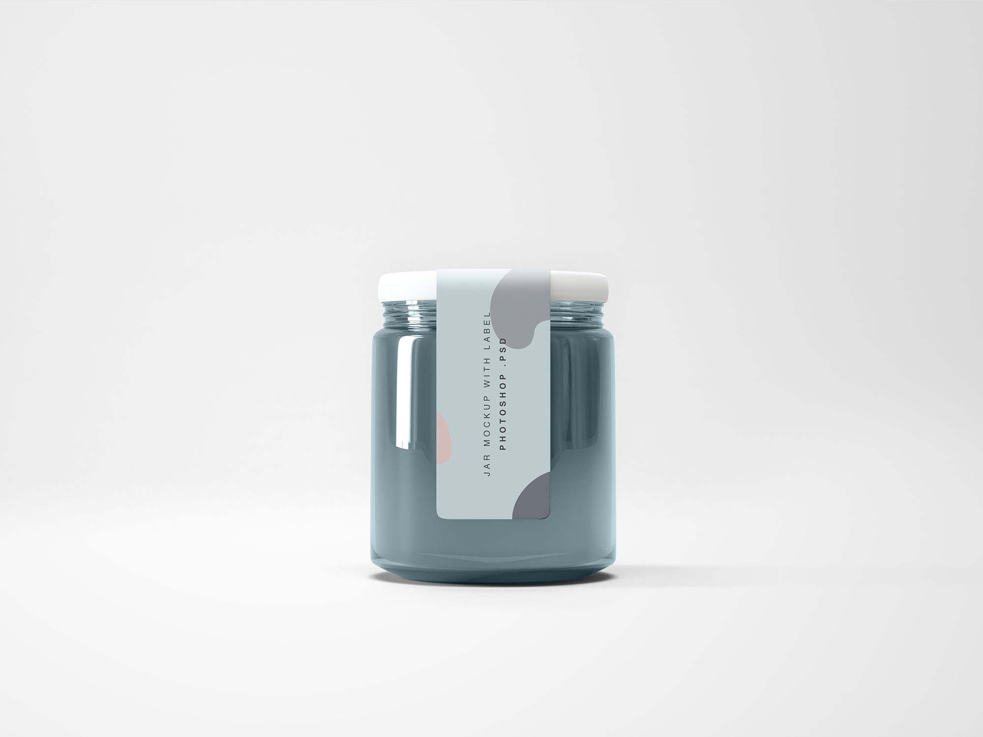 Download Mini Glass Jar Mockup Psd