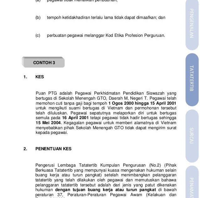 Surat Rasmi Rayuan Tindakan Tata Tertib - Pijat Melati