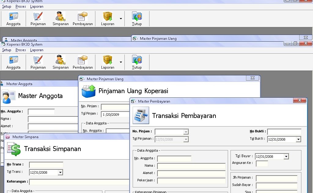 Contoh Database Koperasi - Lowongan Kerja Terbaru