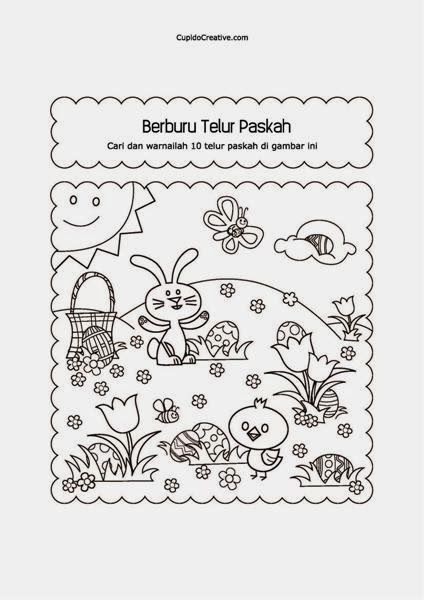 Kumpulan gambar untuk Belajar mewarnai: Mewarnai Gambar Paskah