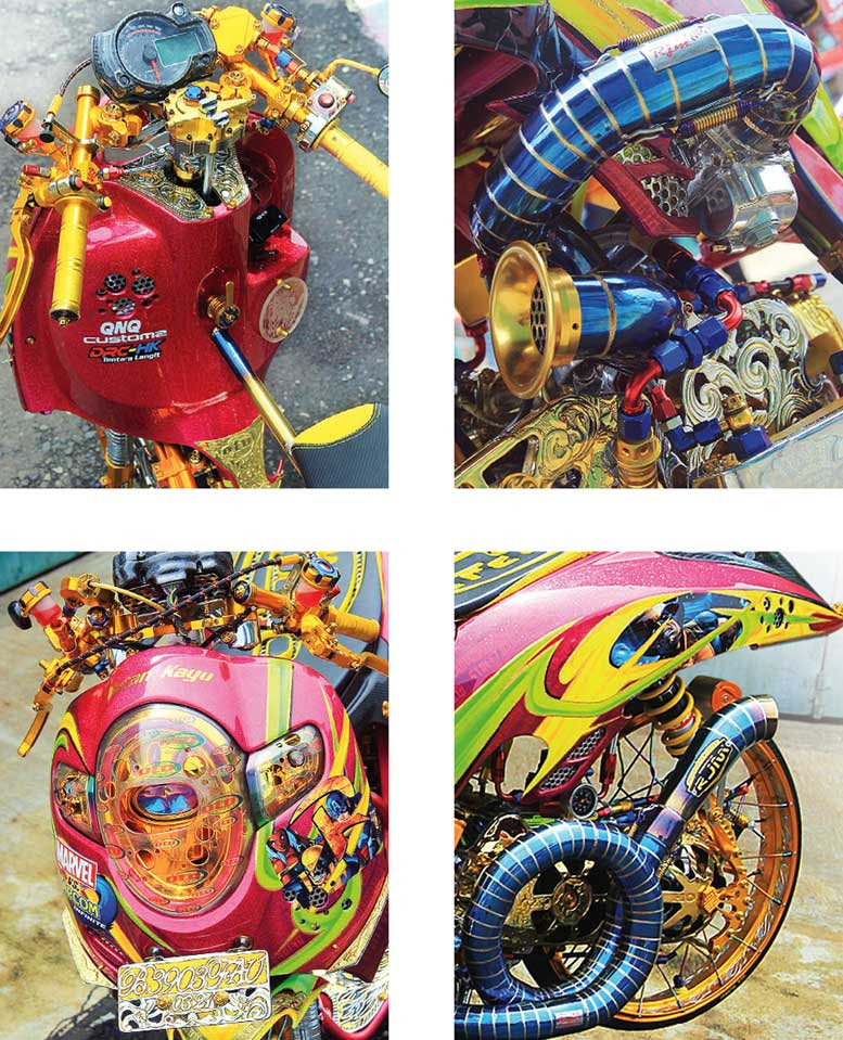  modifikasi  modifikasi  scoopy karbu  road race