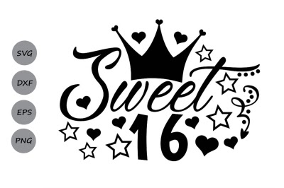 Free Free 130 Sweet 16 Svg Free SVG PNG EPS DXF File
