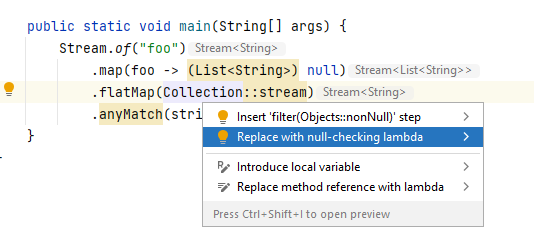 Fixed Exception In Stream Anymatch Javafixing