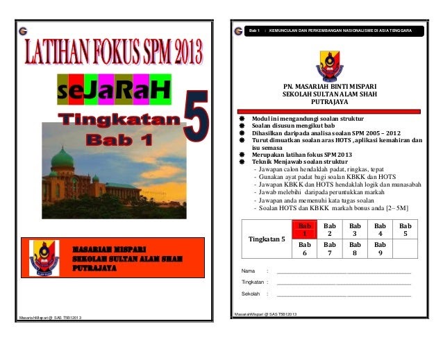 Soalan Esei Sejarah Nasionalisme Di Asia Tenggara - Selangor t