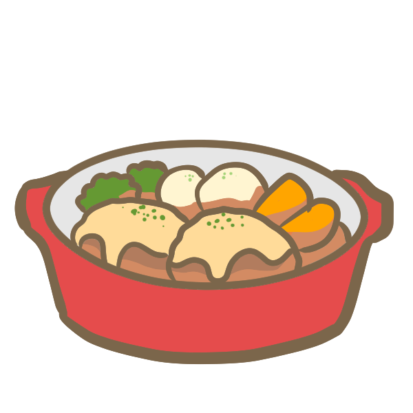 ラブリー可愛い ハンバーグ イラスト 最高の動物画像