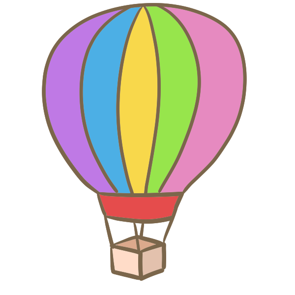 最も人気のある 気球 イラスト フリー 無料のイラストやかわいいテンプレート