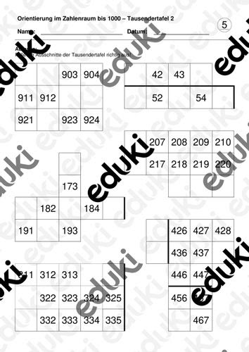Quita la contraseña de los pdf y los desbloquea, así podrás usarlos para lo que quieras. Tausendertafel 2 Zahlenraum Bis 1000 Unterrichtsmaterial Im Fach Mathematik