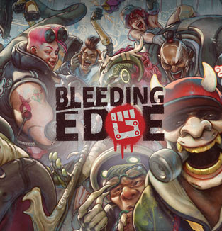 Bleeding Edge game art: a collage of characters from Bleeding Edge.