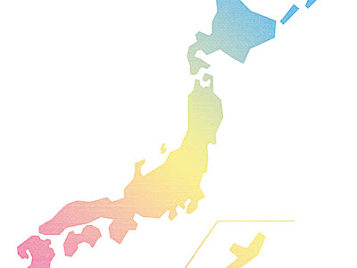 おしゃれ 日本地図 イラスト フリー 104325