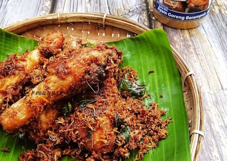  Resep  praktis Ayam  Goreng  Berempah Kelapa  Parut Resepi 