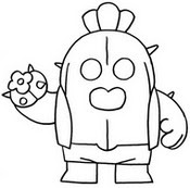 Brawl Stars Coloring Pages Robo Spike Coloring And Drawing - spike robo do brawl stars para colorir