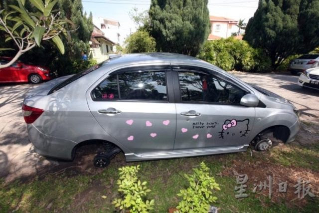 MotoMalaya: Kes Curi Tayar Kereta Di Subang Jaya Semakin 