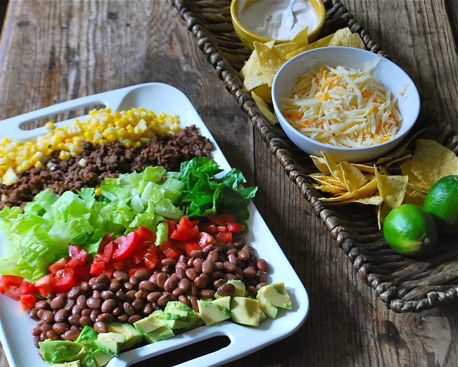 Barley black bean salad a vegetarian main dish salad is a nice choice for any salad buffet. Mexican Mania Taco Salad Recipe Family Bites