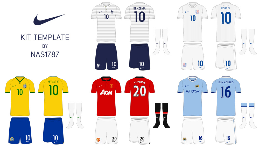 Download Nike Football Uniform Template Psd | # New Concept