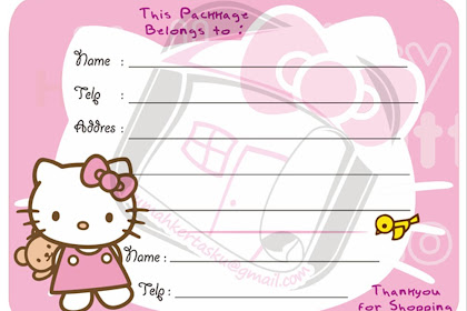 10+ Ide Stiker Logo Olshop Hello Kitty Kosong