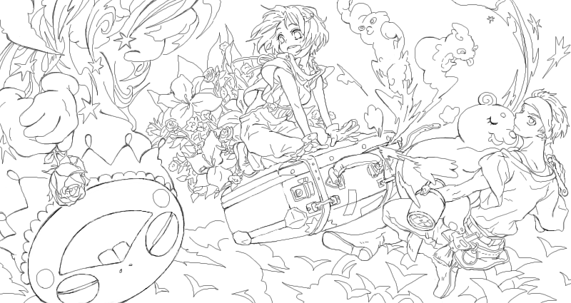無料ダウンロード塗り絵 イラスト アニメ 無料イラスト集