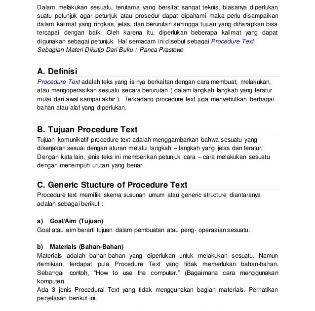 Contoh Descriptive Text Dan Penjelasannya - Contoh Six