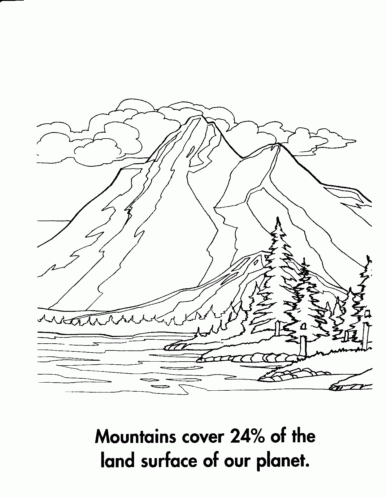 Some of the coloring page names are mt everest coloring coloring book, mount rainier coloring coloring book, mount everest coloring coloring book, mount everest click on the coloring page to open in a new window and print. Free Coloring Pages Mountain Download Free Coloring Pages Mountain Png Images Free Cliparts On Clipart Library