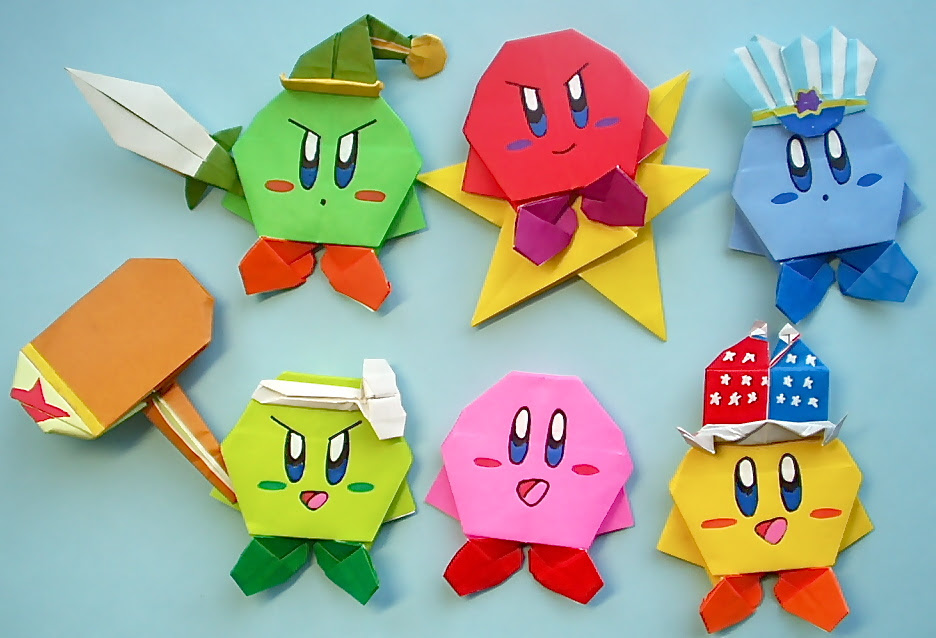 これまでで最高の簡単 キャラクター 作り方 折り紙 カービィ 全イラスト集