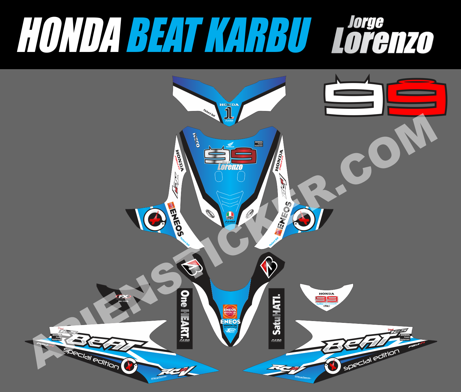 Foto Cutting Sticker Motor Beat 2018  Modif Sticker