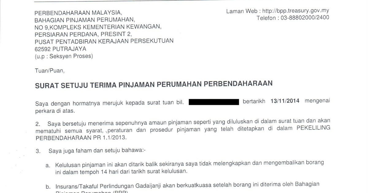 Contoh Surat Rasmi Pinjaman Wang - Garumah