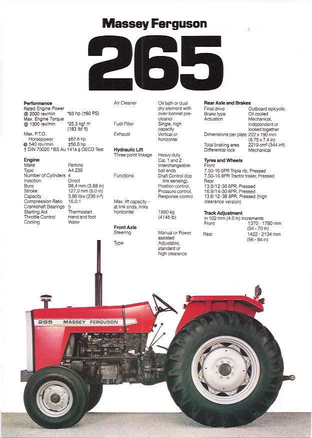 Tractordata Massey Ferguson Farm Tractors