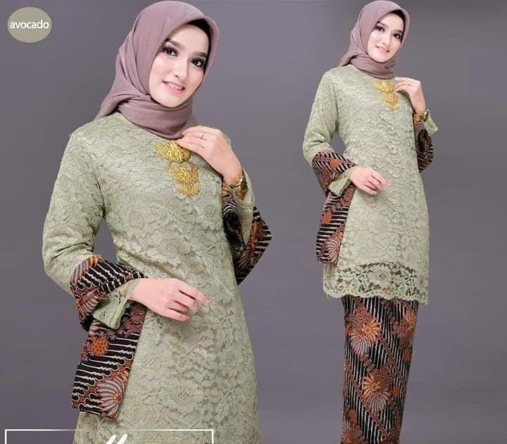 15 Trend Terbaru Design Baju  Kurung Lace Kain  Batik 