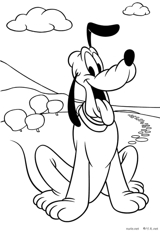 無料ディズニー画像 綺麗なディズニー キャラクター Disney ぬりえ