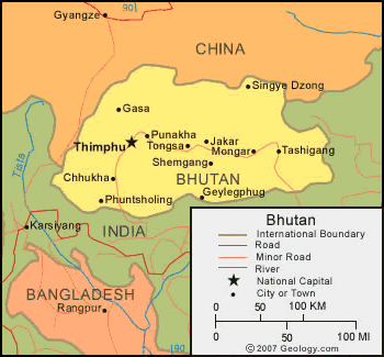 bhutan-map