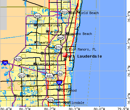 Map Of Wilton  Manors  Florida  ANONIMODAVEZ