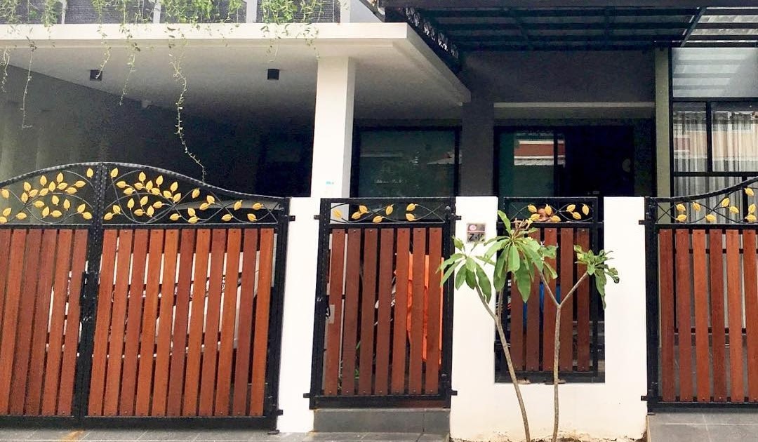 Contoh Gerbang  Minimalis Pagar Rumah 