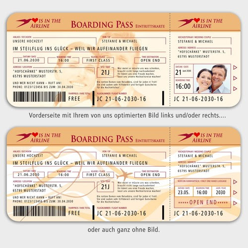 Flugticket Basteln : Geldgeschenk Zur Hochzeit Kostenlose ...