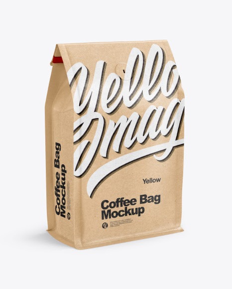 Download Kraft Paper Coffee Bag Mockup Free