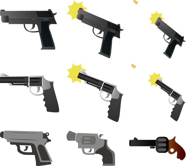 ベストコレクション かっこいい 銃 イラスト フリー 100 ベストミキシング写真 イラストレーション