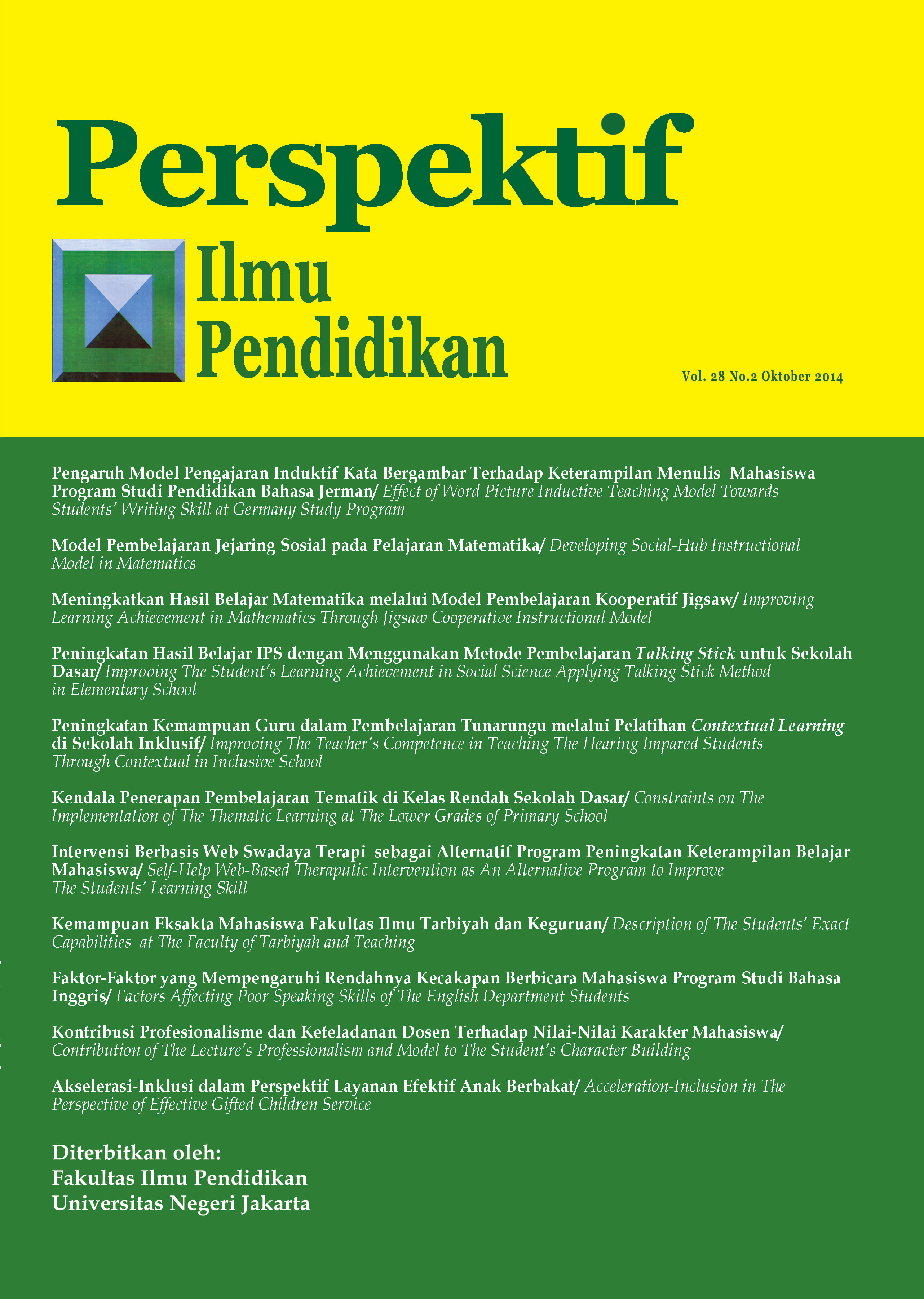 Pengaruh Model Pengajaran Induktif Kata Bergambar Terhadap