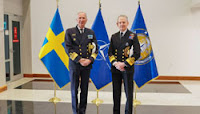 Swedish Vice Admiral Jonas Björnson Haggren visits Allied Command Transformation in preparation for Sweden’s military integration into NATO