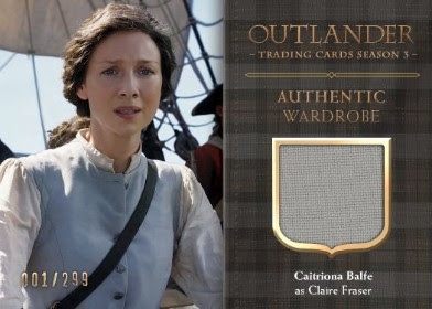 Cryptozoic Entertainment at New York Comic Con 2018 Outlander Trading Cards Season 3 — Wardrobe Cards CE4 