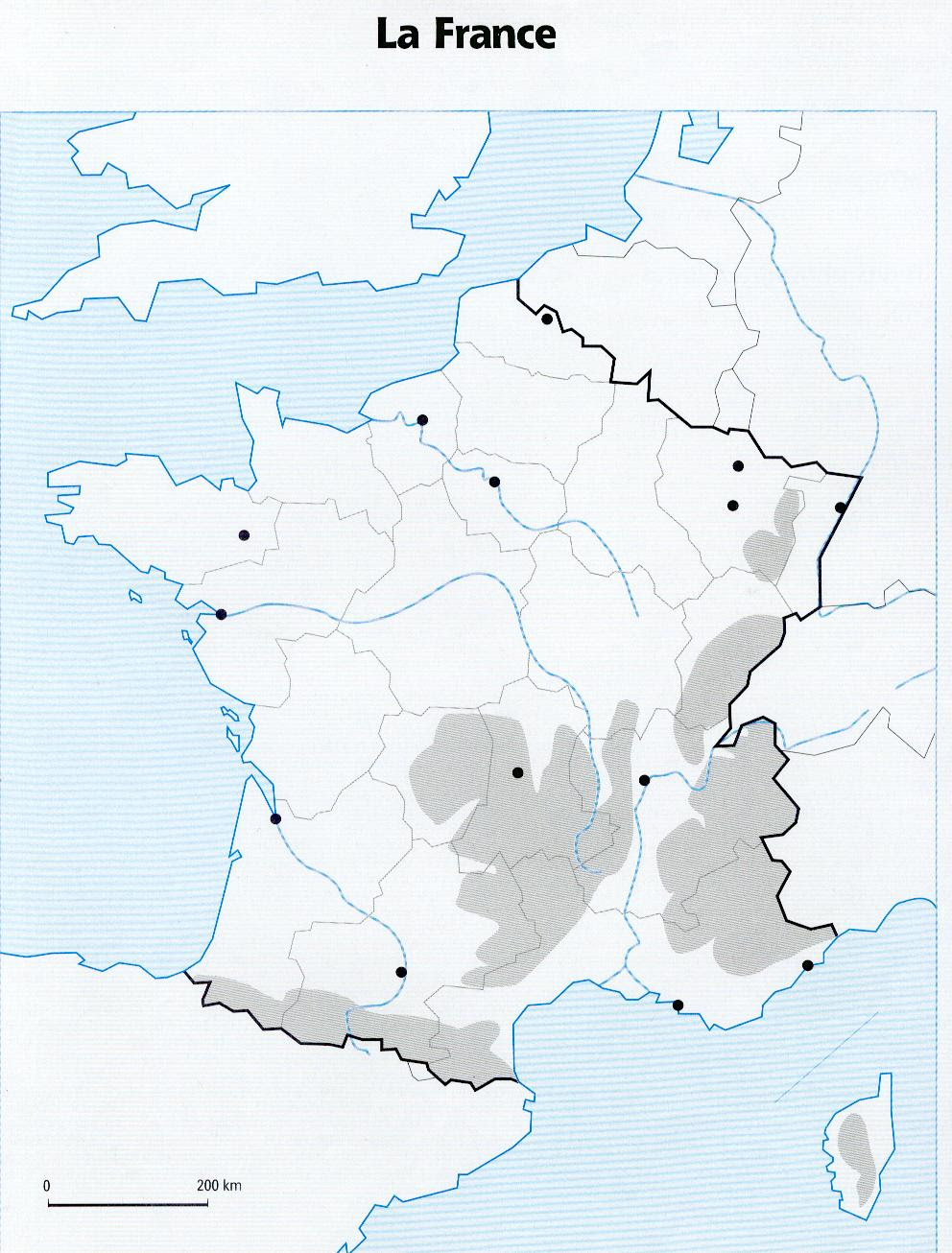 Carte De France Vierge Avec Fleuves Et Reliefs រ បភ ពប ល ក Images