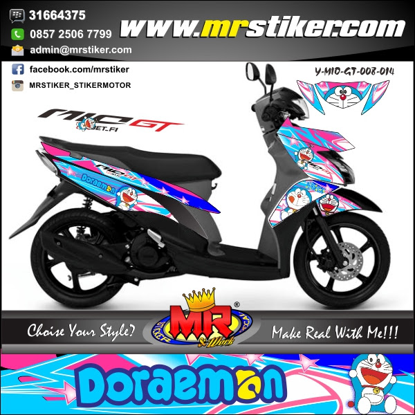 Inilah 27 Stiker  Doraemon  Motor  Mio