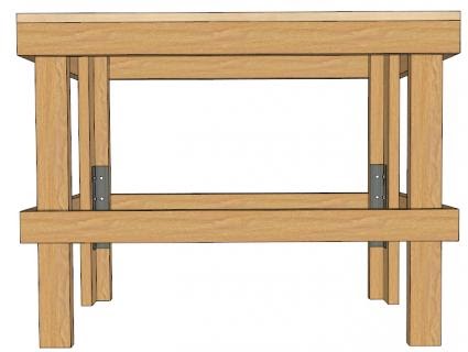 Am looking for wood project: Share Workbench pl   ans using 4x4