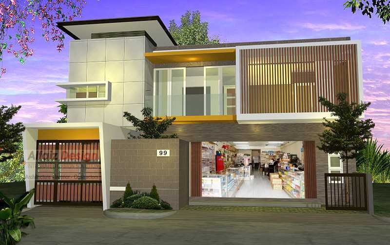 16+ Desain Rumah Dan Toko Kelontong